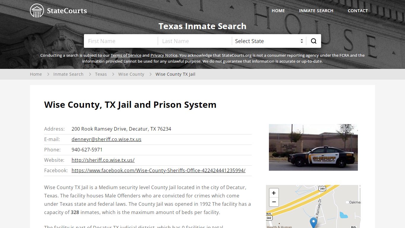 Wise County TX Jail Inmate Records Search, Texas - StateCourts